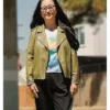 Shortcomings 2023 Sherry Cola Green Jacket
