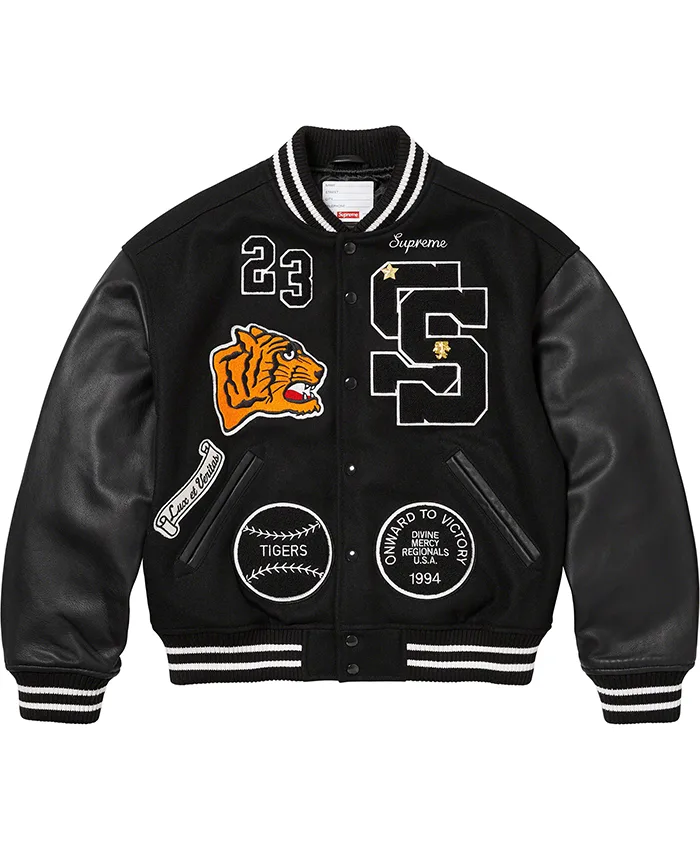 Supreme Tiger Varsity Jacket For Sale - William Jacket