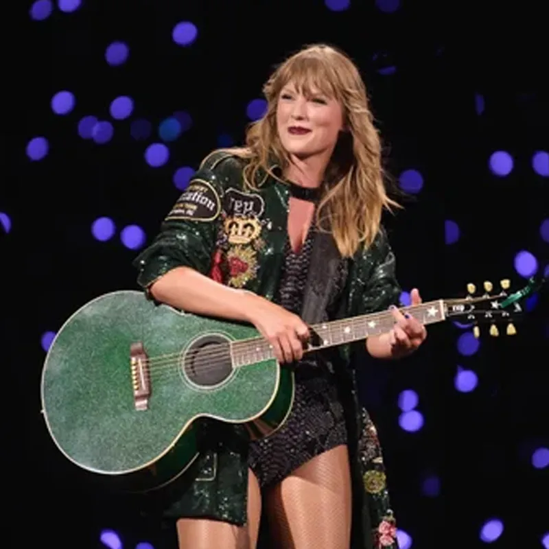 CUSTOM Taylor Swift Reputation Green Jacket with & without Guitar
