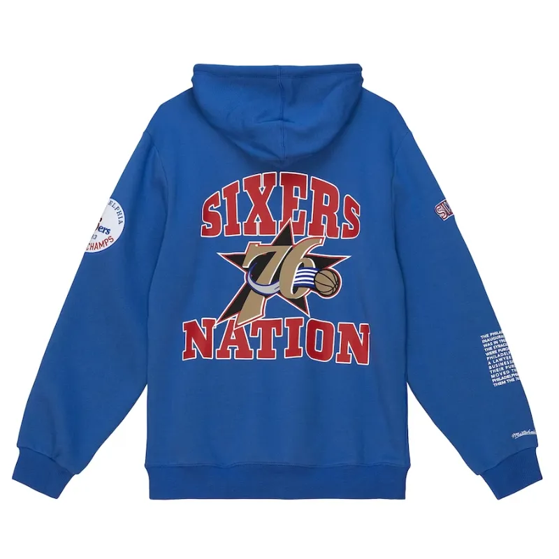 blue sixers hoodie