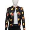 And Just Like That Carrie Bradshaw black Floral Jacket