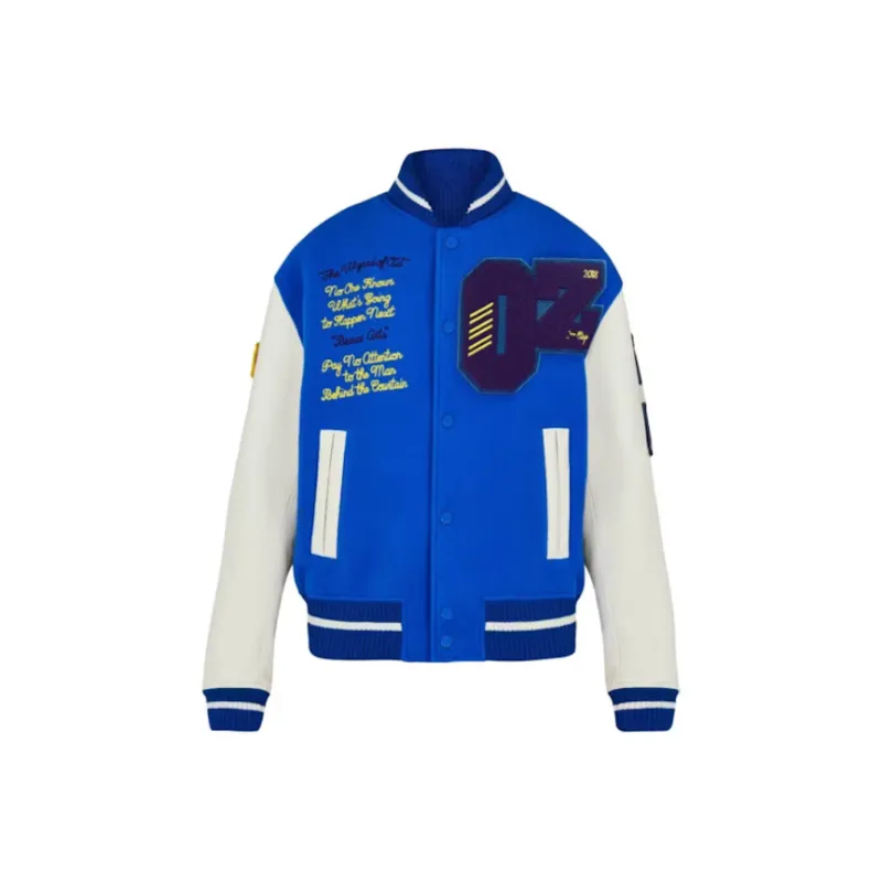 Blue Lv Varsity Jacket - William Jacket