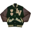 Brown Louis Vuitton Varsity Jacket