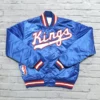 Foster Sacramento Kings Blue Satin Jacket