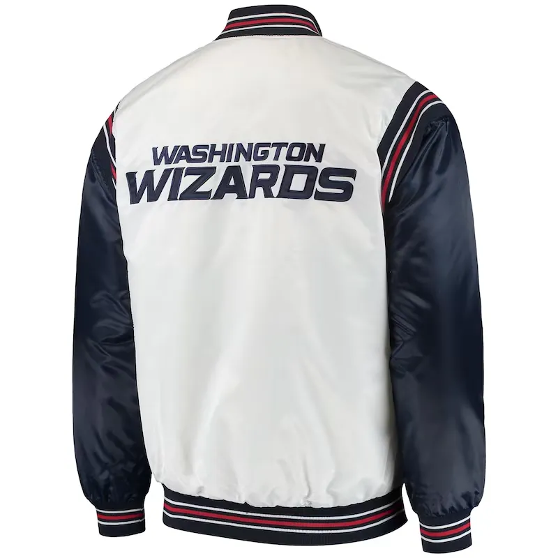 Washington Wizards Leather bomber Jacket