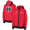 Leah Washington Wizards Red Hooded Jacket