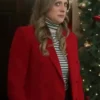 Marlie Collins Just Like A Christmas 2023 Red Wool Coat
