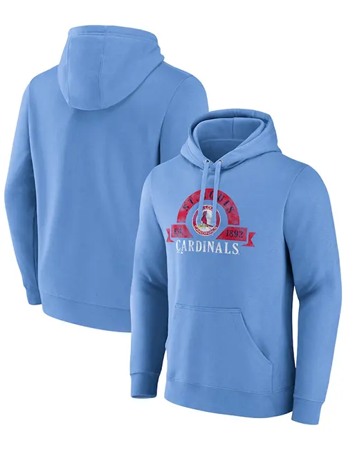 St. Louis Cardinals Pro Standard Ombre Pullover Hoodie - Blue/Pink