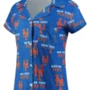 New York Mets Button Down Shirt Front