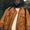 Nonso Anozie Sweet Tooth S02 Brown Leather Jacket