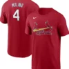 Red St Louis Cardinals Molina T Shirts