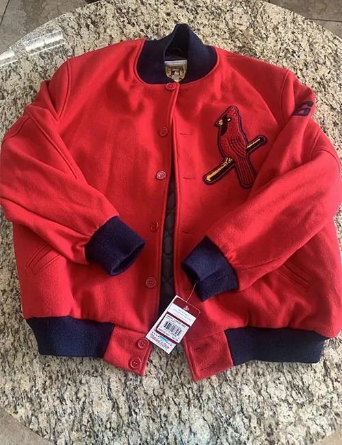 St Louis Cardinals Red Wool Jacket