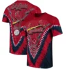 St Louis Cardinals Tie Die Shirt Back and Front