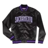 Sullivan Sacramento Kings Black Varsity Jacket