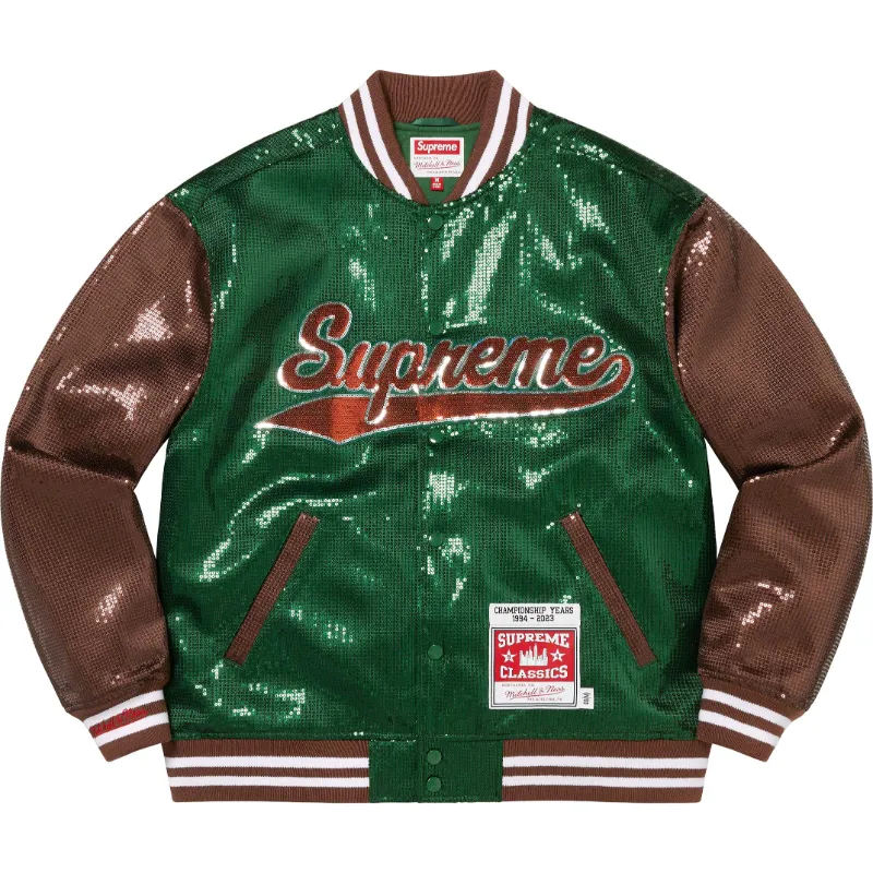 Supreme Green Varsity Jacket - William Jacket