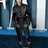 Timothée Chalamet Oscar Party Black Leather Costume