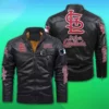 Unisex St Louis Cardinals Leather Jacket