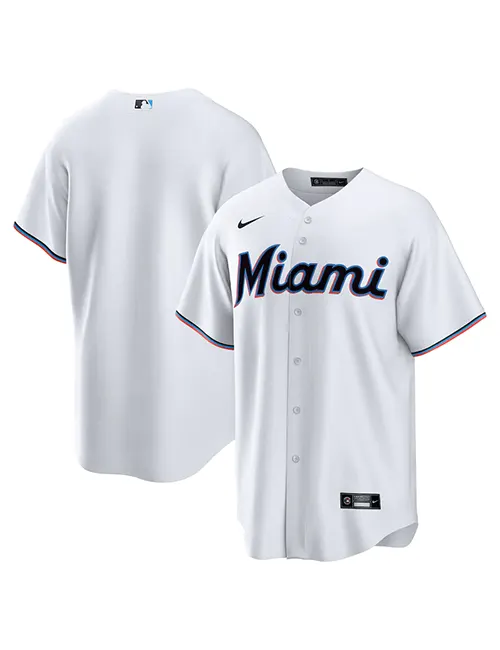 White Miami Marlins Shirt - William Jacket