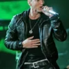 Eminem Grammy Awards Black Leather Jacket