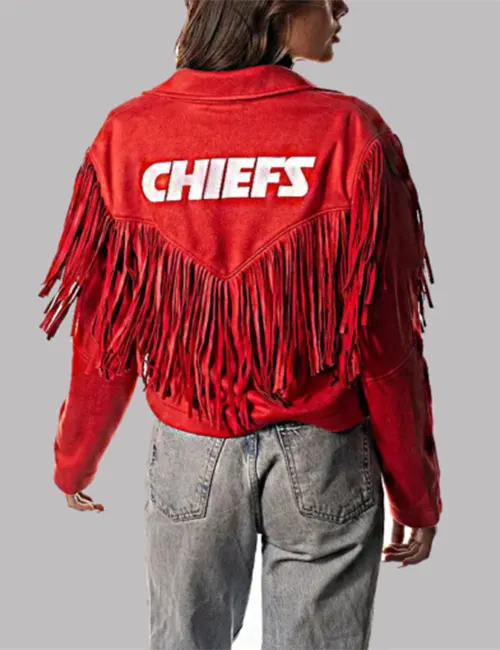 Kansas City Chiefs Red Fringe Jacket For Sale - William Jacket