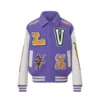 Louis Vuitton Purple Varsity Jacket