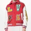 Maroon Louis Vuitton Varsity Jacket