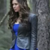 Nina Dobrev The Vampire Diaries S04 Leather Blazer