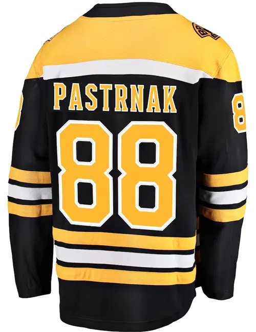 New NHL Boston Bruins old time jersey style mid weight cotton hoodie  men's S
