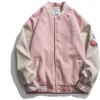 Vintage Pink Varsity Jacket