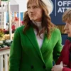 A World Record Christmas Nikki Deloach Green Trench Coat