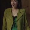 Charlotte Ritchie Ghosts S05 Green Suede Jacket