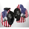 Chicago White Sox American Flag Hoodie