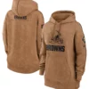 Cleveland Browns Salute To Service Brown Fleece Hoodie