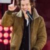 Harry Styles Brown Suede Leather Jacket