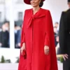Horse Guard Parade Kate Middleton Red Bow Coat