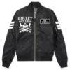 Jay White Bullet Club Black Satin Bomber Jacket