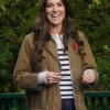 Kate Middleton Brown Cotton Jacket