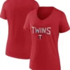Minnesota Twins V Neck T Shirt