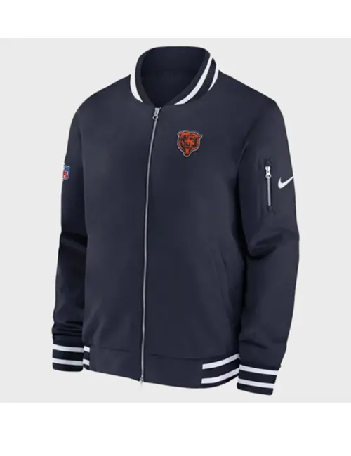 NFL Chicago Bears Bomber Jacket For Sale - William Jacket