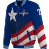 Texas Rangers Blue Varsity Jacket