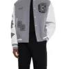 Unisex Givenchy Retro Grey Letterman Varsity Jacket