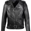 1950s Motorcycle Black Leather Jacket