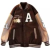 Achock Brown Varsity Jacket