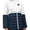 Angelia Dallas Cowboys Quilted Hooded Jackets