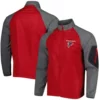 Atlanta Falcons Red and Grey Windbreaker Track Jacket Sale