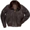 Billy USS Christmas Brown Bomber Jacket