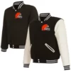 Bruce Cleveland Browns Reversible Varsity Jacket Sale