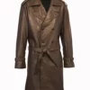 John Shaft Shaft 1971 Brown Leather Coat