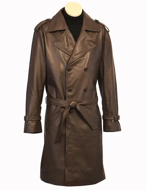 John Shaft Shaft 1971 Leather Coat For Sale - William Jacket
