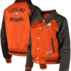 Ora Nolan Cleveland Browns New Era Orange Jacket